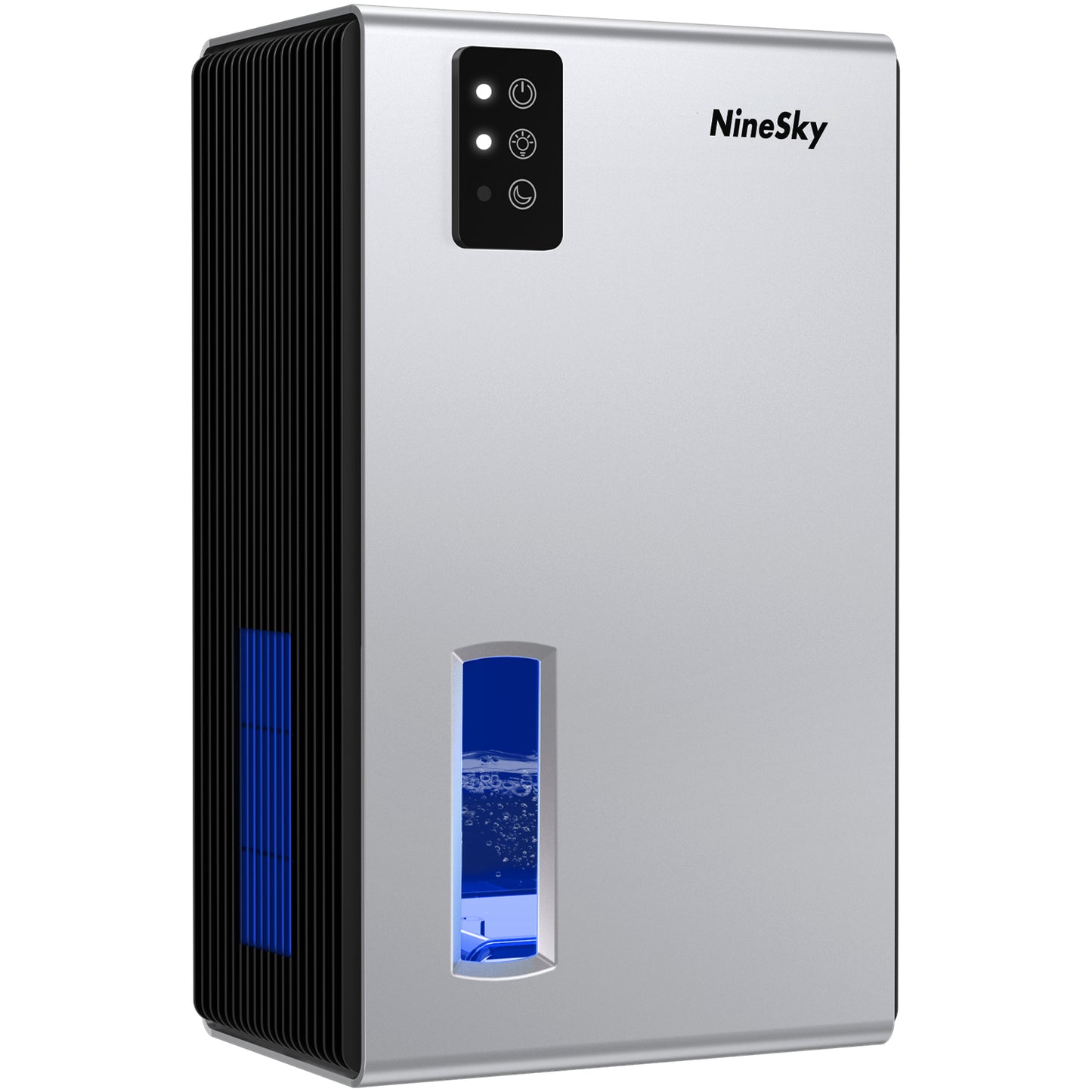 NineSky Dehumidifier for Home, 85 OZ Water Tank, (800 sq.ft) Dehumidifiers for Bathroom Bedroom with Auto Shut Off,7 Colors LED Light(Silver)